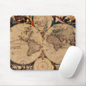 Antiek kaart muismat (Met muis)