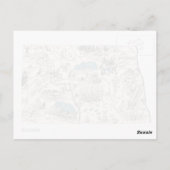 Antiek kaart Noordelijke Dakota Afbeelding (Achterkant)