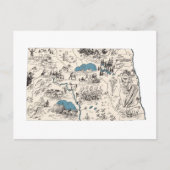 Antiek kaart Noordelijke Dakota Afbeelding (Voorkant)