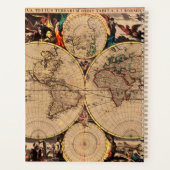 Antiek kaart planner (Achterkant)