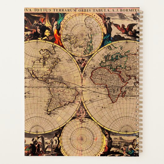 Antiek kaart planner (Achterkant)