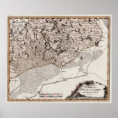 Antiek kaart Pruisen / Polen Masuria Meer Sniardwy Poster (Voorkant)