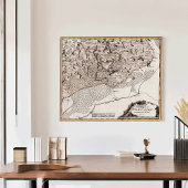 Antiek kaart Pruisen / Polen Masuria Meer Sniardwy Poster