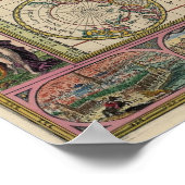 Antiek kaart Replica 16e-eeuwse kaart Poster (Hoek)