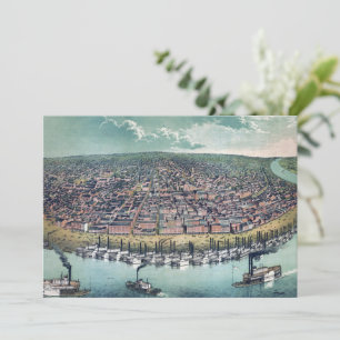 Antiek kaart Saint Louis Missouri