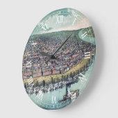 Antiek kaart Saint Louis Missouri Grote Klok (Hoek)