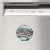 Antiek kaart Saint Louis Missouri Magneet (Insitu (Vaatwasser))