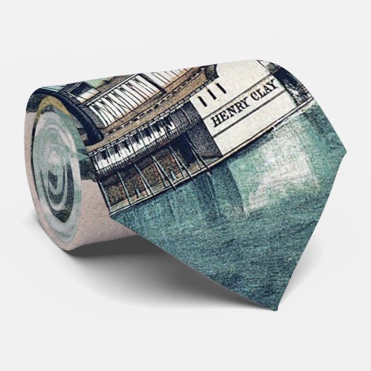 Antiek kaart Saint Louis Missouri Stropdas (Opgerold)