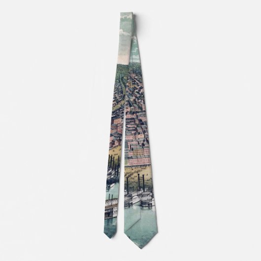 Antiek kaart Saint Louis Missouri Stropdas (Achterkant)