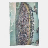 Antiek kaart Saint Louis Missouri Theedoek (Verticaal)