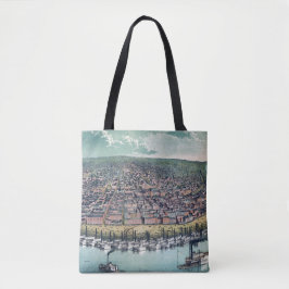 Antiek kaart Saint Louis Missouri Tote Bag