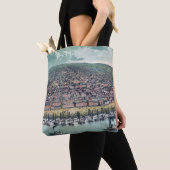 Antiek kaart Saint Louis Missouri Tote Bag (Dichtbij)
