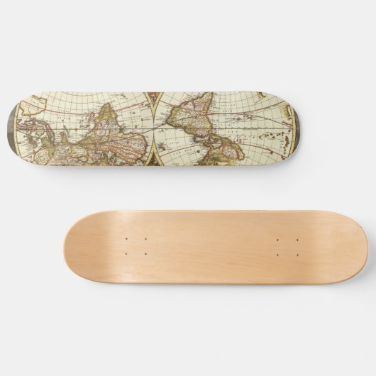 Antiek kaart skateboard (Horizontaal)
