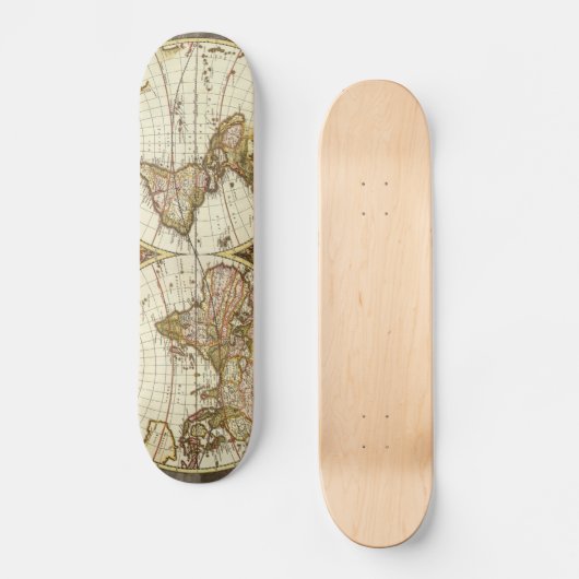 Antiek kaart skateboard (Voorkant)