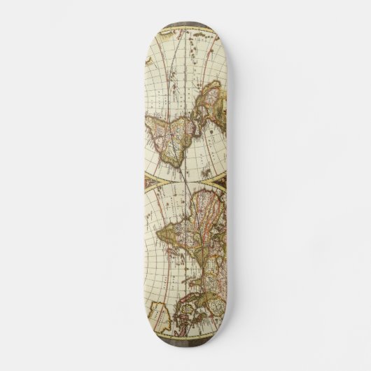 Antiek kaart skateboard (Voorkant)