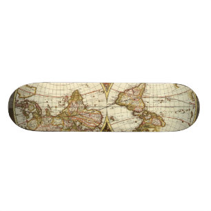 Antiek kaart skateboard
