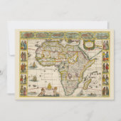 Antiek kaart van Afrika door Hondius en Jansson (Voorkant)