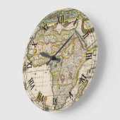 Antiek kaart van Afrika door Hondius en Jansson Grote Klok (Hoek)