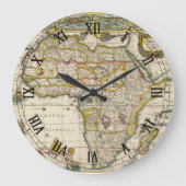 Antiek kaart van Afrika door Hondius en Jansson Grote Klok (Voorkant)