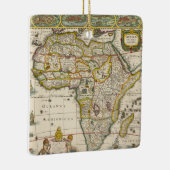 Antiek kaart van Afrika door Hondius en Jansson Keramisch Ornament (Rechts)