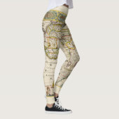 Antiek kaart van Afrika door Hondius en Jansson Leggings (Rechts)