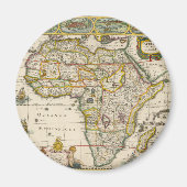 Antiek kaart van Afrika door Hondius en Jansson Magneet (Voorkant)