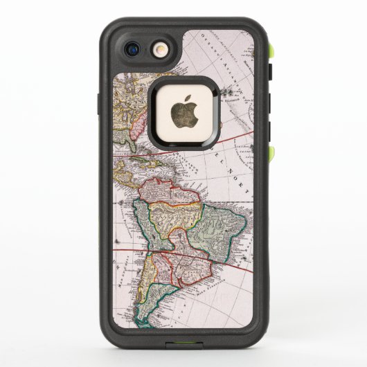  Antiek kaart van Amerika Circa 1746 (Achterkant)