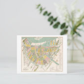 Antiek kaart van Amsterdam, Nederland, (Staand voorkant)