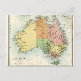 Antiek kaart van Australië