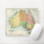 Antiek kaart van Australië Muismat (Met muis)