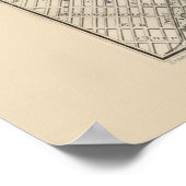 Antiek kaart van Baltimore Maryland 1866 Poster (Hoek)