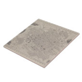 Antiek kaart van België Tegeltje (Zijkant)