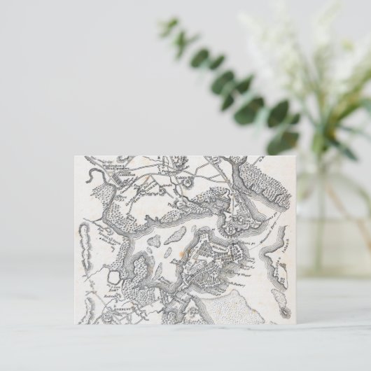 Antiek kaart van Boston | 1775-1776 (Staand voorkant)