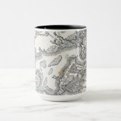 Antiek kaart van Boston | 1775-1776 Mok (Midden)