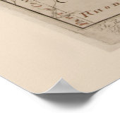 Antiek kaart van Boston en Environs 1775 Poster (Hoek)