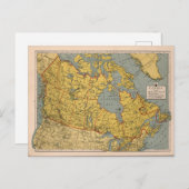Antiek kaart van Canada (Voorkant / Achterkant)