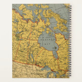 Antiek kaart van Canada Planner (Achterkant)