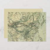 Antiek kaart van Centraal-Azië (Voorkant / Achterkant)