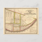 Antiek kaart van Cincinnati Ohio (Voorkant)