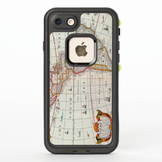  Antiek kaart van de Amerikaanse Circa 1626 (Achterkant)