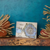 Antiek kaart van de Aztec Capital Tenochtitlan Fotoplaat (Zijkant)