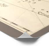 Antiek kaart van de Filipijnen Poster (Hoek)