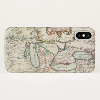 Antiek kaart van de Grote Meren Case-Mate iPhone Case