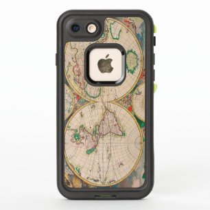  Antiek Kaart van de Hemisferieën