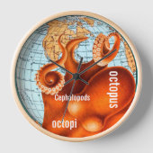 Antiek Kaart van de Kaart van de Muur Octopus (Voorkant)