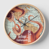 Antiek Kaart van de Kaart van de Muur Octopus (Voorkant)