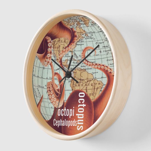 Antiek Kaart van de Kaart van de Muur Octopus (Hoek)