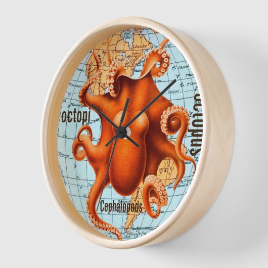 Antiek Kaart van de Kaart van de Muur Octopus (Hoek)