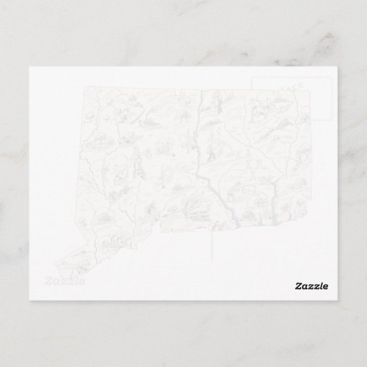 Antiek kaart van de Kaart van het Afbeelding van d (Achterkant)