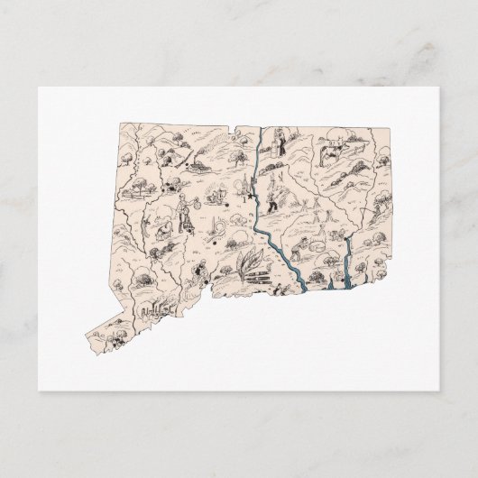 Antiek kaart van de Kaart van het Afbeelding van d (Voorkant)